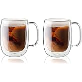 Zwilling Sorrento &Ccedil;ift Camlı Kulplu 2'li Kahve Bardağı Seti, 355 ml, Cam, Şeffaf Cam
