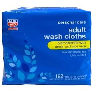 Rite Aid Adult Wash Cloths 192ct by Rite Aid: Amazon.co.uk ...