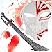Produktbild HALLOWEEN Set Spezial - Bleach Maske rot + Ork Schwert