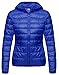 Women's Hooded Packable Ultra Light Down Coat NLM(Sapphire Blue,X-L)