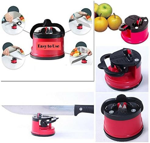 Knife and Scissors Sharpener with Suction Pad