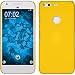 Produktbild PhoneNatic Case für Google Pixel Hülle gelb gummiert Hard-case + 2 Schutzfolien