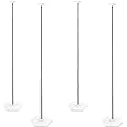TEKXYZ Telescoping Balloon Stand Set of 4, 45.7CM to 210CM Free Adjustable Metal Balloon Column Stand for Party Decorations