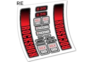 VINILOSBICI Rock Shox Recon 35 2021 Stickers en vinyle adhésif Fourche (RE (Rouge Normal))