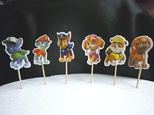 PAW PATROL Cake Topper Decoration set of 24