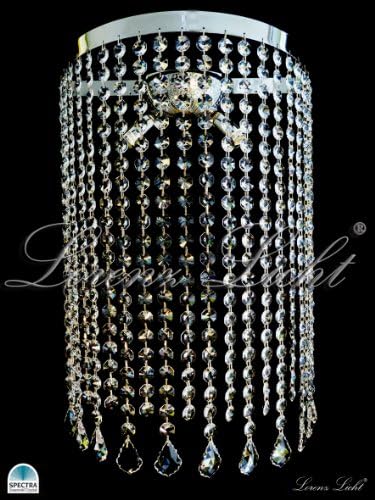 WALL LAMP MADE WITH REAL SWAROVSKI CRYSTALS. SILVER COLOUR