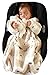 POP-ON Sleeved Buggy Blanket in Soft Cuddle Fleece 0-3 years for Buggies and Car Seats BEIGE TEDS