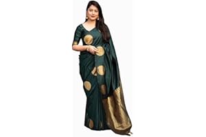 Avantika Fashion Damen Kanjivaram Banarasi Sarees aus reiner Seide, mit Blusenteil