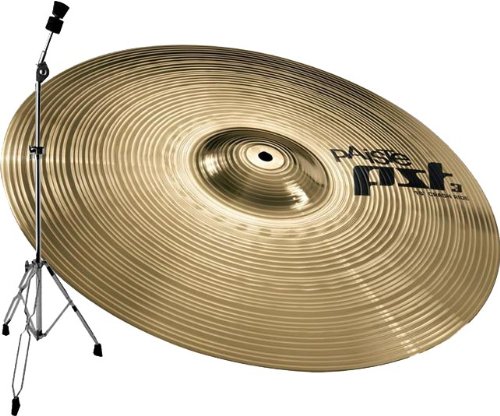 PAISTE PST3 Crash Ride Cymbal 18 + Straight Cymbal Stand LYD25