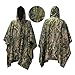 Produktbild Wasserdichter Regen Poncho, Awqol Freizeit Regenmantel Regenjacken für die Jagd Camping, Rad-Regenponcho, Camouflage Rain Poncho, Wandern Regencape