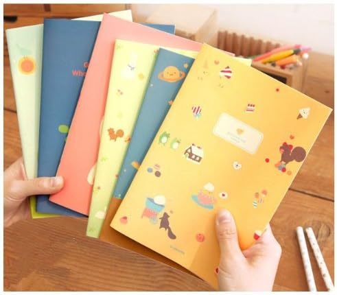 The new lovely A5 Lined Notepad soft transcript notebooks 2pcs random delivery