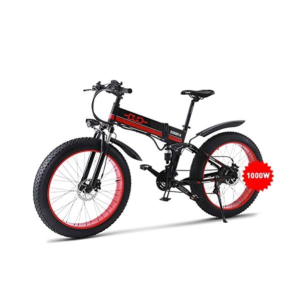€1,599.00 GUNAI Bici Elettrica, FrenDisco Idraulico Shimano 21 velocità,  Bici da Montagna 1000W per Spiaggia e Neve - bikewebshop.it