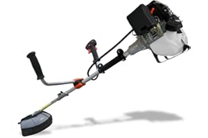 FUXTEC - Débroussailleuse Thermique FX-MS125-25,4 cm3 / 1CV - Coupe-Bordures 2 Temps Seulement 5,5kg - Largeur De Coupe 305mm - Avec tête de coupe, Fil, Lame, Sangle