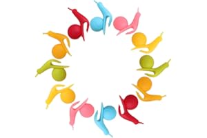 SWIRLCOLOR Bustine di tè Sveglio di Figura Della Lumaca del Silicone Hanging Holder Bustina di tè della Tazza della tazza di Colori della Caramella Gift Set - 12 Pezzi