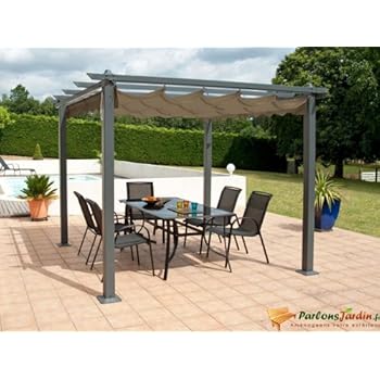 Amazon.de Leco Pergola 3 x 4 m, Aluminium mit Pulverbeschichtung