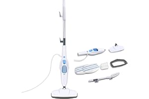 RIGOGO Steam Mop 1500W, Floor Steamer with Detachable Handle for Tile, Furniture, Hardwood, Upholstery, & Carpet, Handheld Steam Cleaner for Home Use, 400ML Tank, 16FT Cable