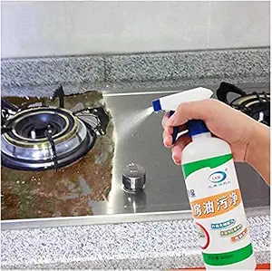 Manibam Impex Chimney and Grill Cleaner Oil and Grease Stain Remover Non-Flammable Nontoxic and Chlorine Free Grease Oil and Stain Remover for Grill Exhaust Fan and Kitchen Cleaners (500 Ml, 1)