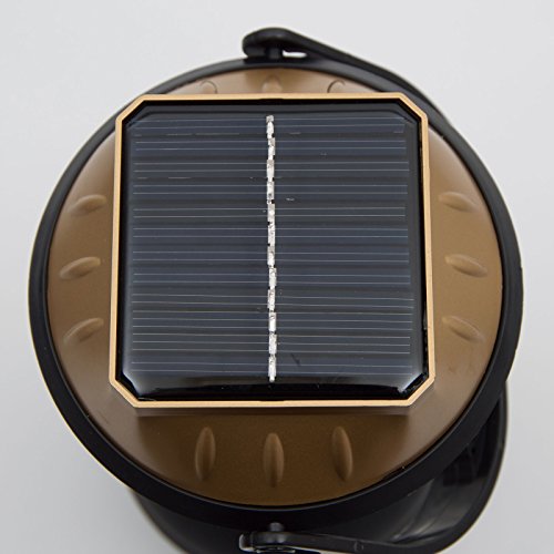 Apollo LED Solar Camping Laterne SV034, mit USB Powerbank Funktion zum Aufladen des Handys, Multifunktionale Lampe, Farbe: Schwarz - 3