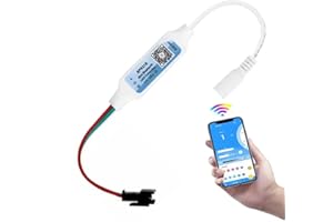 TOPXCDZ Mini musik bluetooth controller DC5V-24V sp621e ws2812b controller ws2812 ws2811 piexls adressierbar led streifen licht ios android (Bluetooth DC Controller, 1PCS)