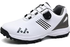 Adoff Herren Golfschuhe sind wasserdicht, Abriebfest und rutschfest Golfschuhe Herren Drehschnalle