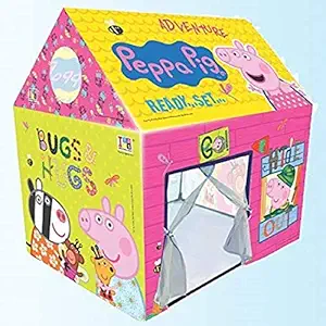 SARJUDAS ENTERPRISE House Hut Type Kids Toys Jumbo Size Play Tent House for Boys and Girls Tent House for Kids for Indoor and Outdoor ( Peppa Pig )