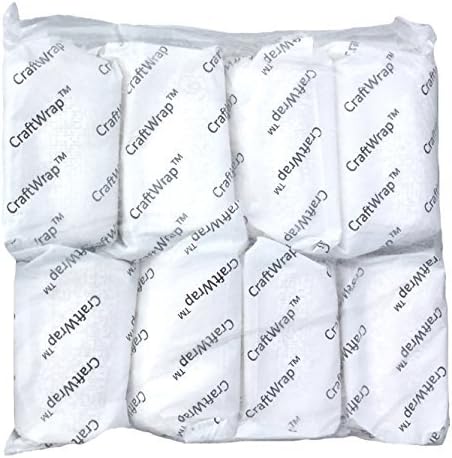 Craft Wrap - Plaster Cloth Gauze Bandage for Hobby Craft, Mask Making, Scenery Art, Belly Cast - Each Roll 4 inch x 5 yards (8 Pack)