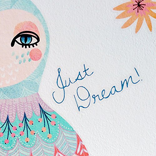 int!rend – OWLDREAM | Eule – verspielt & trendy | 60cm Durchmesser bunt | Wandtattoo Kinderzimmer | Wanddeko | Wand-Sticker | Wandaufkleber | Dekoration | Babyzimmer - 6
