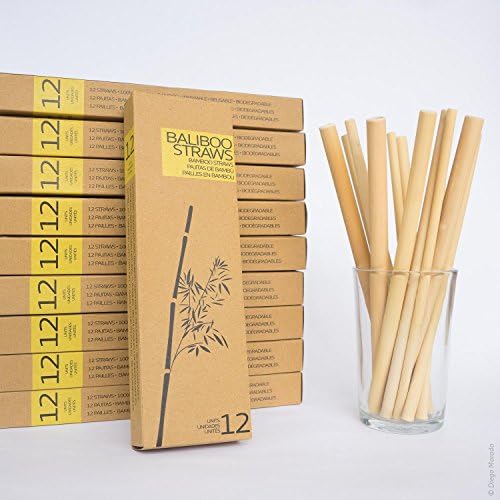 10 Packs of 12 Reusable drinking straws. Handmade in Bali with 100% natural Bamboo. Great for Shops, gifts and all type of events. Length 20 centimeters, assorted width. Washable, reusable and organic.