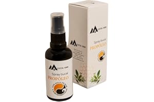 MIEL COTA 1000 Propóleo puro natural con agua de mar y aceites esenciales. Propóleo Spray. Propóleo spray garganta. Propóleo procedente de agricultura ecológica. Bote de 50ml. Propolis spray. Propóleo Ecológico.