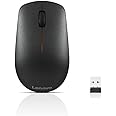 Mouse wireless Lenovo 400 – Design ambidestro, connessione Nano USB, compatibile con computer portatili Windows e PC