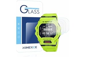 MIHENCE (3 Stück) Kompatibel mit Casio Watch GBD-200 Schutzfolie, 9H Anti-Kratzer Premium Echtes gehärtetes Glas Displayschutzfolie für GBD 200 Watch