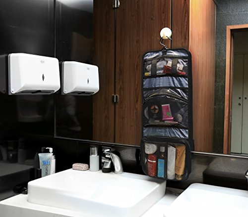 BAGSMART Faltbarer Kulturbeutel zum Aufhängen für Männer & Frauen - 5