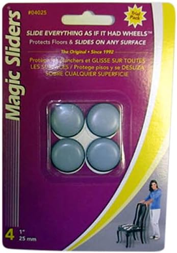 Magic Sliders 4025 Series 4PK 1" RND Sliding Disc