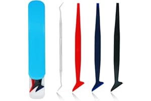 Ewrap Flexible Vinyl Wrap Install Tool Kit Window Film Tint Tools Micro Squeegee with Different Hardness Fit for Corners as Installing Car Wrap, Stickers,Wallpaper, Graphic-4 in 1 Kit