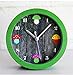 Produktbild pengweiNiedliche Dschungel Pilz Vintage kreativen Gartentisch Holz Wecker am Bett Uhr Cartoon Uhr , old green wood