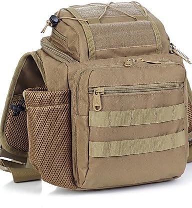 HWB/ Messenger Camera Bag Outdoor Sport Cycling Saddle Bags Tactical Camouflage Durable IPAD Single Shoulder Backpack Man , brown