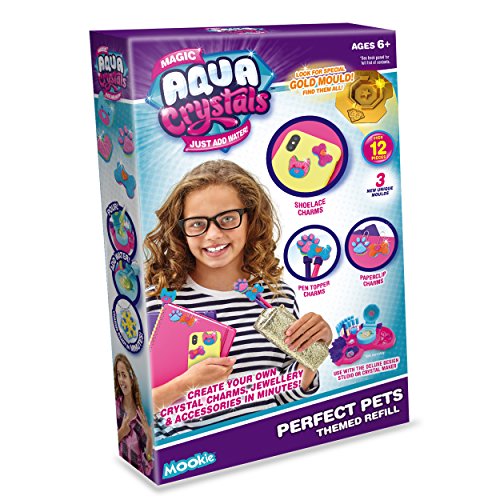 Mookie 1675 Aqua Cristaux Perfect Pets Lot Recharges, Multi