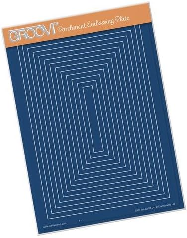 Groovi A5 Plate - Nested Rectangles