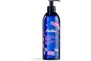 Melvita - Eau Florale de Rose Revitalisante Bio - Lotion Hydratante et Rafraîchissante - 100% Naturelle - Soin visage et corps