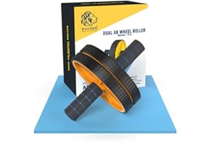 PRO365 Home Gym Ab Roller/Indoor Ab Wheel for Abs Workouts 6 Month Warranty/Dual Abdominal Exercise/Core Workouts for Men and