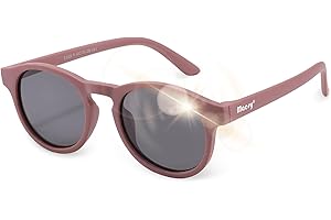 Maesy Gafas de Sol para Niño, Edades 3-6 Años, Protección Polarizada UV400, Montura Flexible y Blanda, Gafas de Sol Seguras y Cómodas para Niños, Faela