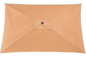 FGYZYP - Telo di ricambio per ombrellone, rettangolare, in tessuto, per terrazza, terrazza, bar (solo 3 x 2 m)