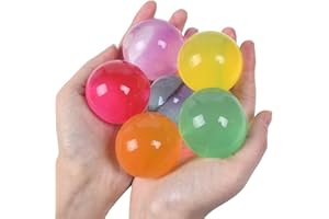MAAK Pack of 200 Extra Large Water Beads Balls Multicolor Giant Jelly Water Gel Jelly Balls Crystal Bio Soil Balls Non-Toxic Jumbo Water Balls for Vase Filler, Spa, Home Party Decoration
