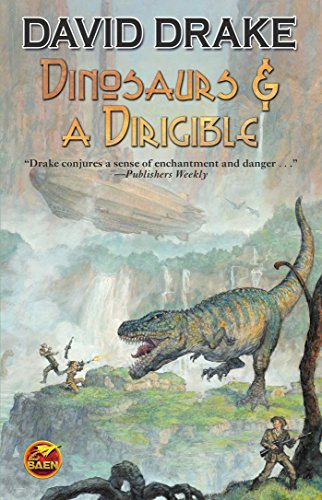 Book's Cover of Dinosaurs and a Dirigible