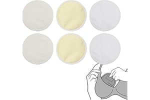 ARTGHJL Almohadillas de Lactancia,Discos Lactancia Reutilizables,Bambú Orgánicos Almohadillas de Lactancia Reutilizable, Discos Lactancia Lavables,Discos Absorbentes de Lactancia,Discos Lactancia,12cm