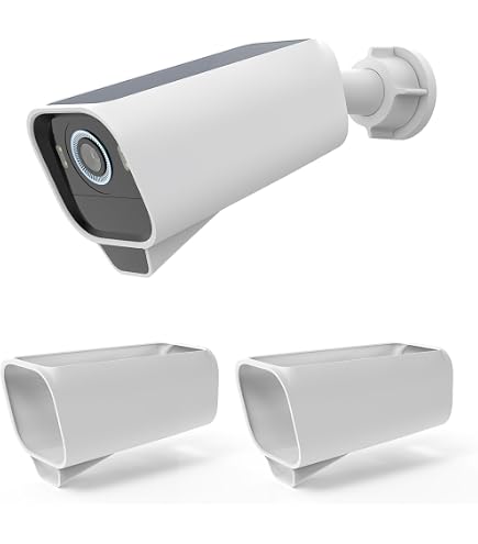 HOLACA Siliconen Hoes – 2 Stuks – Compatibel Met EufyCam E40 – Zwart – Schokbestendig & Stofdicht – Eenvoudig Te Bevestigen