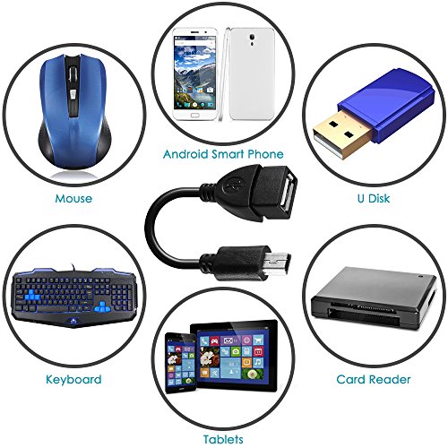 Asequible AFUNTA Adaptador USB OTG Tablet Android Juego de cables
micro-; Otg Mini USB; HDMI hembra a Micro HDMI macho; Dispositivos HDMI
Mini-HDMI estándar para activar en Amazon