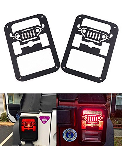 i-Shop - Couvre-lampe de feu arrière - Coque en grille protectrice - Par paire