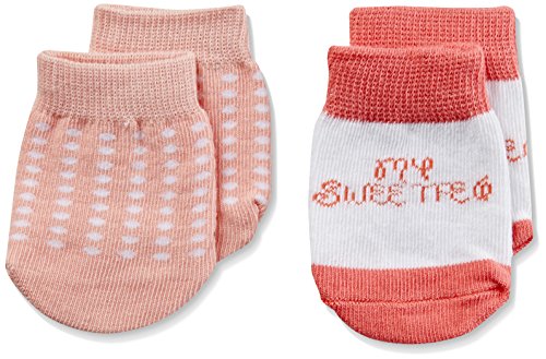 Pumpkin Patch Unisex Baby 2 Pack Mittens, Pink (Sweet Pea), One Size (Manufacturer Size:Small)