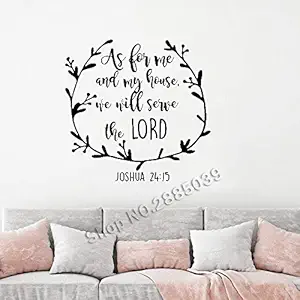 GADGETS WRAP Religious Vinyl Wall Decal Bible Verse Decals Art Wall Quotes, AG20-DRP-817
